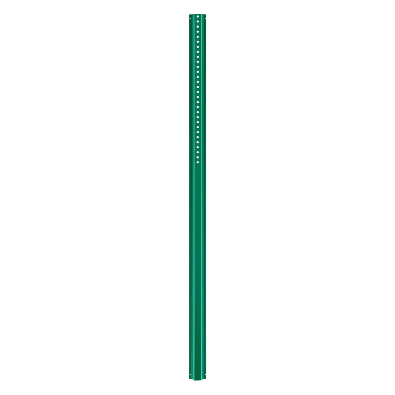 6FT U-Channel Sign Post, 4Pack Green Heavy Duty Steel Fixed Fence Post, Steel Fence U-Channel Sign for Garden, Courtyard, Farm or Traffic Intersection