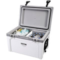 Insulated Portable Cooler, 52 qt, Holds 50 Cans, Ice Retention Hard Cooler with Heavy Duty Handle, Ice Chest Lunch Box for Camping, Beach, Picnic, Travel, Outdoor, Keeps Cool for up to 6 Days