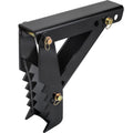 18" Backhoe Thumb, 1/2" Teeth Thickness Heavy Duty Excavator Thumb, Black Steel Weld On Thumb Attachments with 12mm Bolt-On Design Adjustable Mechanical Thumb for Backhoe/Excavator