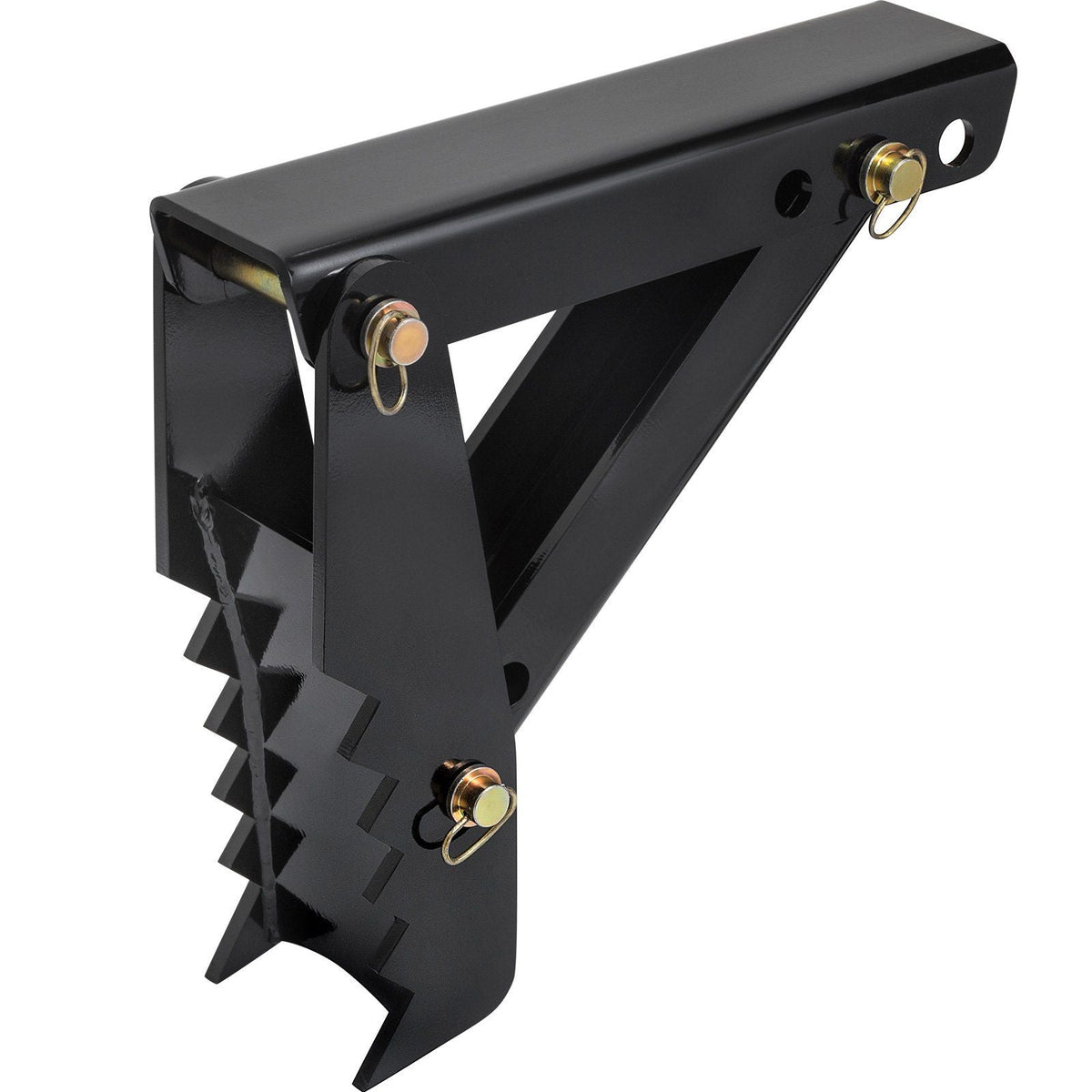 18" Backhoe Thumb, 1/2" Teeth Thickness Heavy Duty Excavator Thumb, Black Steel Weld On Thumb Attachments with 12mm Bolt-On Design Adjustable Mechanical Thumb for Backhoe/Excavator
