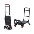Aluminum Hand Truck, 2 in 1, 300 lbs Load Capacity, Heavy Duty Industrial Convertible Folding Hand Truck and Dolly, Utility Cart Converts from Hand Truck to Platform Cart with Rubber Wheels
