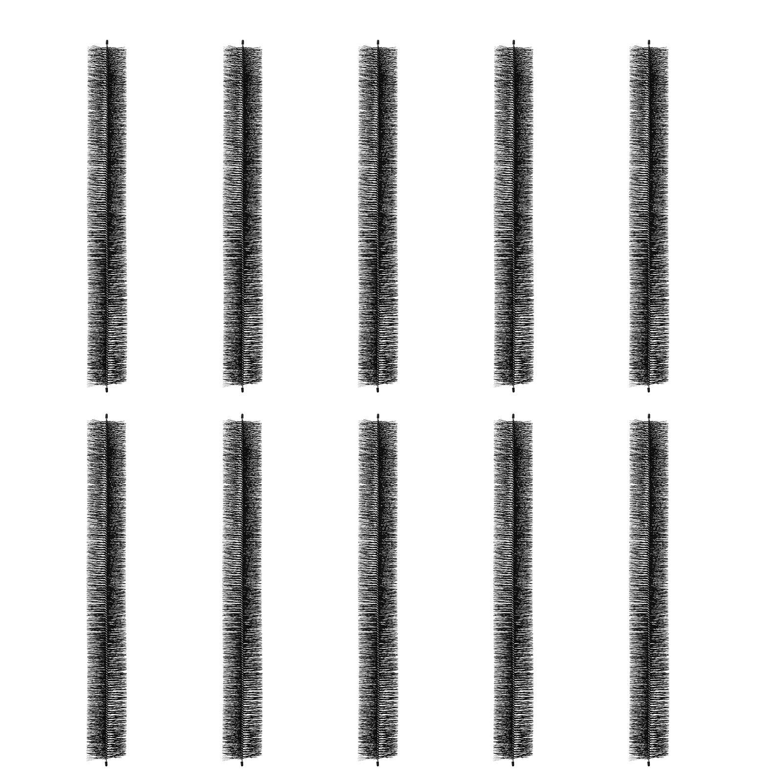 Gutter Brush, 30 Feet Total Length 4.33 inch Diameter Gutter Cleaning Tools, Ground-Level Gutter Brush Leaf Guard for 5 Inch Gutters, Easily Clear roof Leaves and Debris, 10 Pack