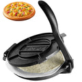 Tortilla Press, 10 Inch Tortilla and Roti Maker, Cast Iron Heavy Duty Tortilladora Press, Pre-Seasoned Pataconera Maker with 100 Pcs Parchment Paper, Dough Maker for Flour Tortilla, Tawa, Silver