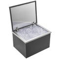 Drop in Ice Chest, 20"L x 16"W x 13"H Stainless Steel Ice Cooler, Commercial Ice Bin with Hinged Cover, 40 qt Outdoor Kitchen Ice Bar, Drain-pipe and Drain Plug Included, for Cold Wine Beer