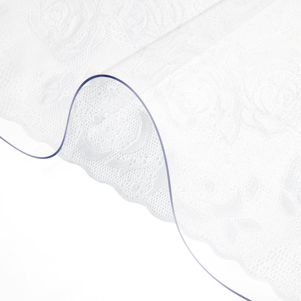 Plastic Table Cover 42 x 78 Inch, 2 mm Thick Clear Table Protector, Rectangle Clear Desk Mat, Waterproof & Easy Cleaning for Office Dresser Night Stand