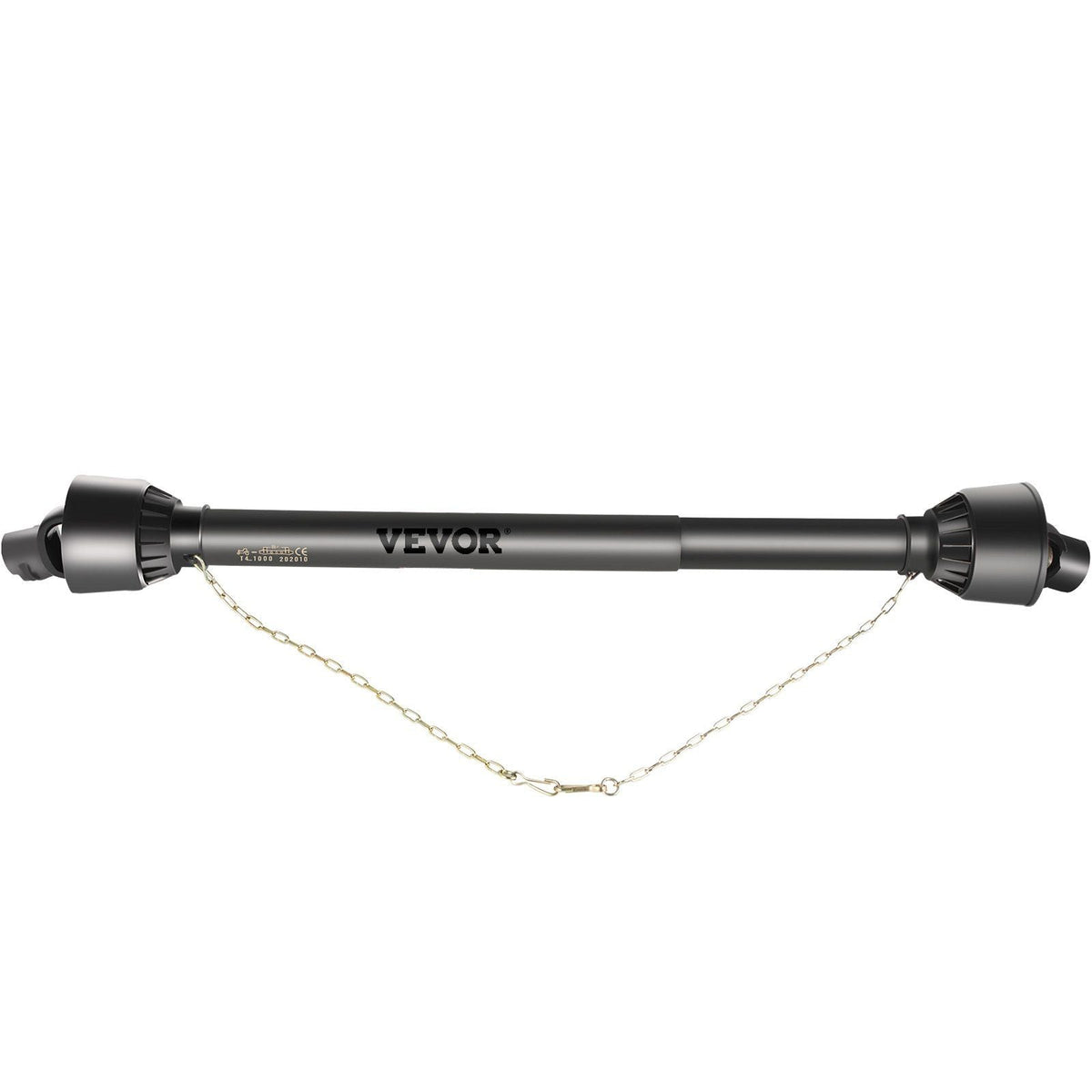 PTO Shaft, 1-3/8" PTO Drive Shaft, 6 Spline Tractor, Round Implement Ends PTO Driveline Shaft, Series 4 Tractor PTO Shaft, 43"-61" Brush Hog PTO Shaft Black, for Finish Mower, Rotary Cutter