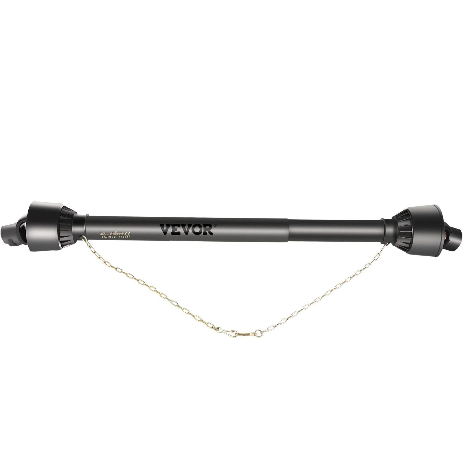 PTO Shaft 1 3/8" PTO Drive Shaft, 6 Spline End Round End PTO Driveline Shaft, Series 4 Tractor PTO Shaft, 39"-55" Brush Hog PTO Shaft, Black PTO Shaft for Bush Hog/Finish Mower/Rotary Cutter