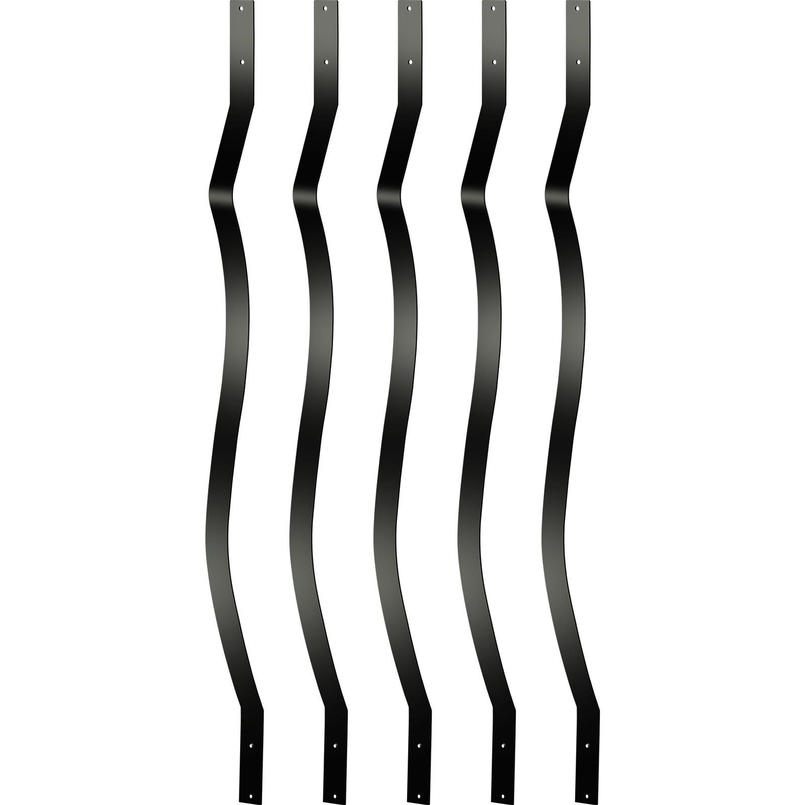 Deck Balusters, 61 Pack Metal Deck Spindles, 29.5"x1" Staircase Baluster with Screws, Aluminum Alloy Deck Railing for Wood and Composite Deck, Stylish Baluster for Outdoor Stair Deck Porch