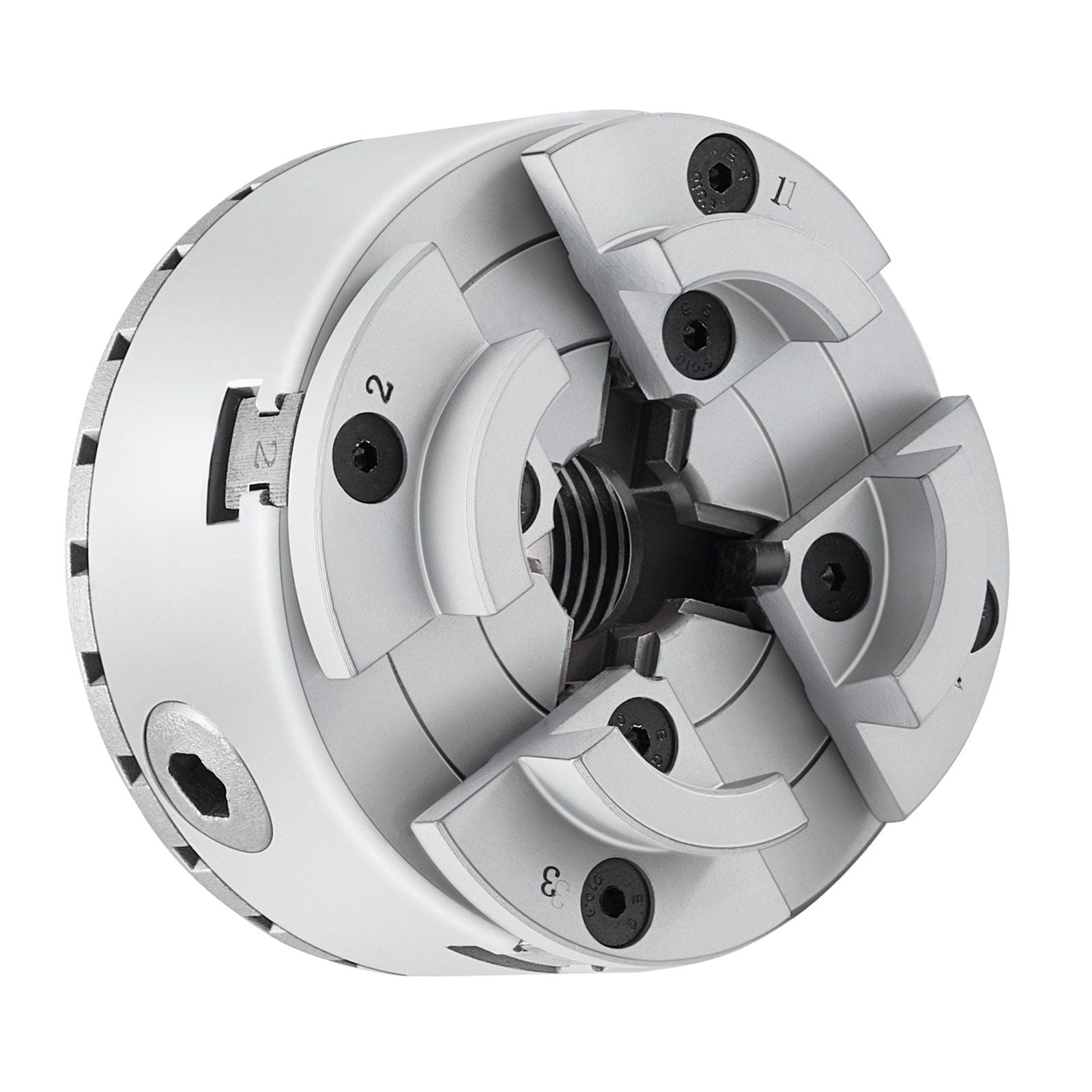KP96 Lathe Chuck, 4-Jaw 3.75" Diameter, Metal Lathe Chuck Turning Machine Accessories, Self-centering Tool, for Lathe, Precision Machining, Grinding Machines, Milling Machines