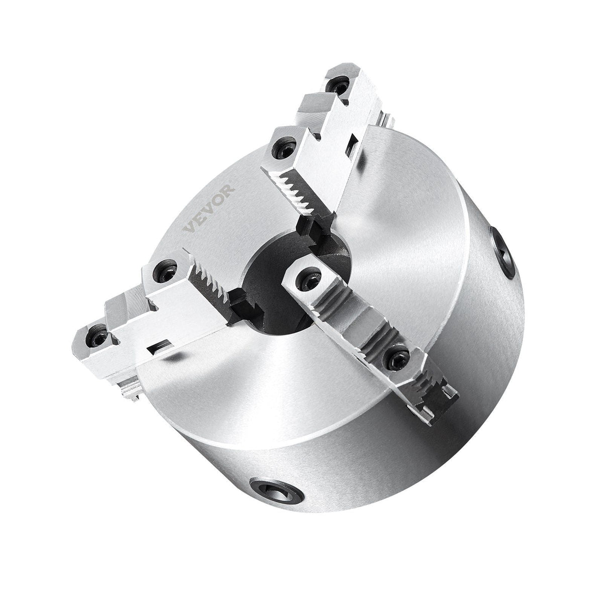 3-Jaw Lathe Chuck, 10'', Self-Centering Lathe Chuck, 0.24-9.84 in/6-250 mm Clamping Range with T-key Fixing Screws Hexagon Wrench, for Lathe 3D Printer Machining Center Milling Drilling Machine