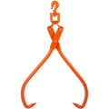 Log Skidding Tongs, 32 inch 2 Claw Log Lifting Tongs, Heavy Duty Rotating Steel Lumber Skidding Tongs, 1543 lbs/700 kg Loading Capacity, Log Lifting, Handling, Dragging & Carrying Tool