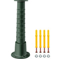 Antique Hand Water Pump Stand Pitcher Pump Stand Cast Iron Well Pump Stand w/Pre-set 0.5" Holes for Easy Installation Old Fashion Pitcher Hand Pump Stand for Home Yard Pond Garden Outdoors Green
