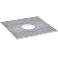 Shower Curb Kit, 36"x36" Shower Pan Kit with 6.3" Central Drain, Lightweight EPS Shower Installation Kits with 2 Waterproof Cloths, Shower Pan Slope Sticks Fit for Bathroom