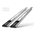 6 Pairs of 18 Inch Drawer Slides Side Mount Rails, Heavy Duty Full Extension Steel Track, Soft-Close Noiseless Guide Glides Cabinet Kitchen Runners with Ball Bearing, 100 Lbs Load Capacity