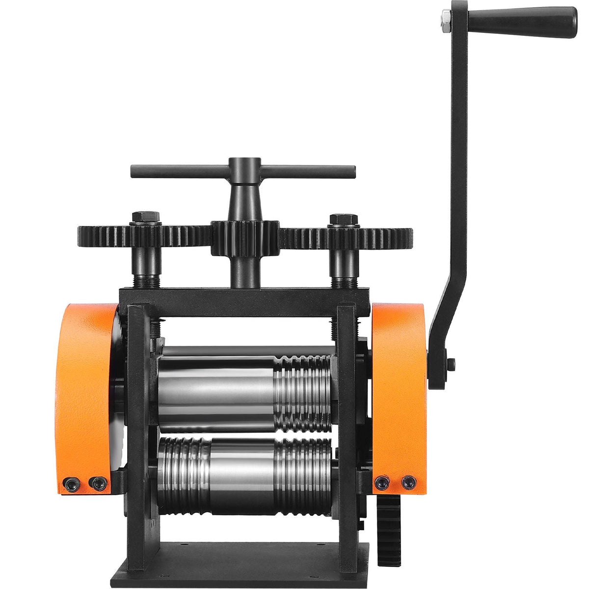 Rolling Mill, 1.77"/45 mm Jewelry Rolling Mill Machine, 1: 2.4 Gear Ratio, 3-in-1 Multi-function Rolling Mill, 0-6 mm Press Thickness for Metal Jewelry Making Sheet Square Wire Semicircle