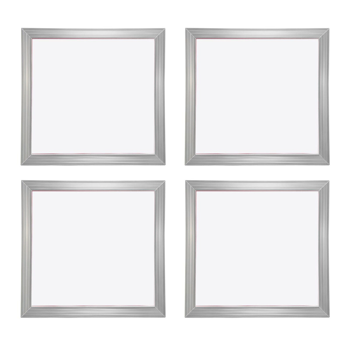 Screen Printing Kit, 4 Pieces Aluminum Silk Screen Printing Frames, 20x20inch Silk Screen Printing Frame with 110 Count Mesh, High Tension Nylon Mesh and Sealing Tape for T-shirts DIY Printing