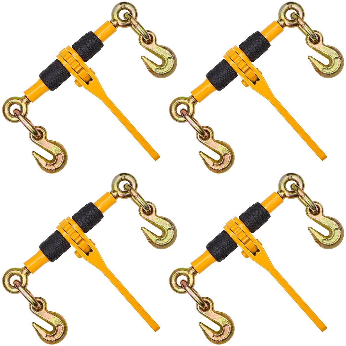 Chain Binder Ratchet Load Binder 1/4"-5/16" 2600 lbs for Tie Down 4 Pack