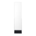 Mirror Jewelry Cabinet 360° Swivel Standing Mirror with Storage White