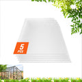 5 Pack Polycarbonate Greenhouse Panels 2' X 4' X 0.32'' Roof Sheets