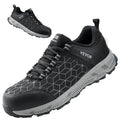 Steel Toe Shoes for Men US Size 8 Athletic Work Shoe Sneakers Black