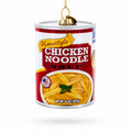 Chicken Noodle Soup Can Glass Christmas Ornament