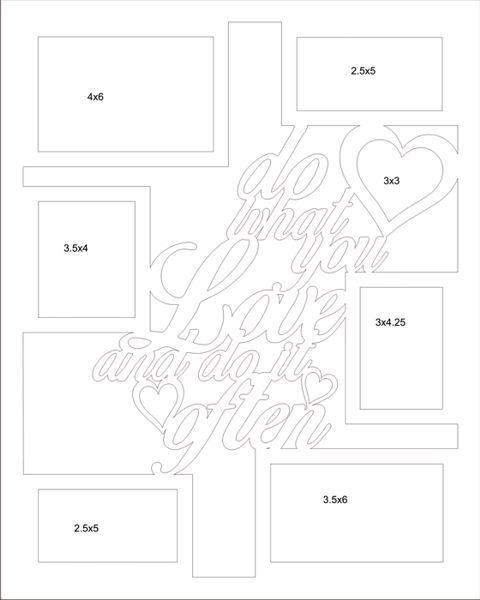 Do What You Love Collage Picture Frame 16"x20"