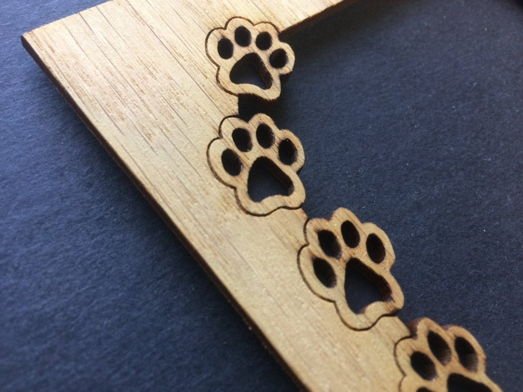 Dog Bone & Paw Prints Picture Frame