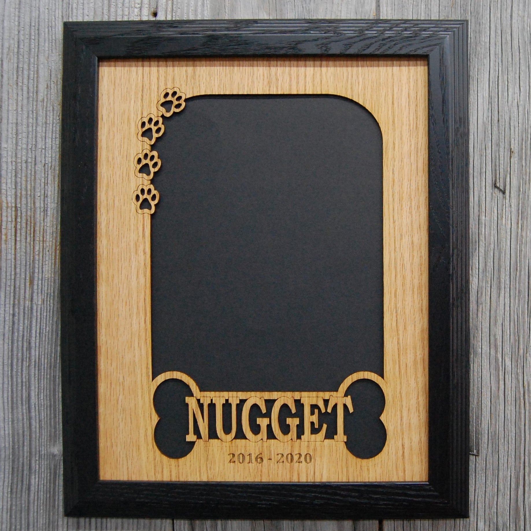 Dog Bone & Paw Prints Picture Frame