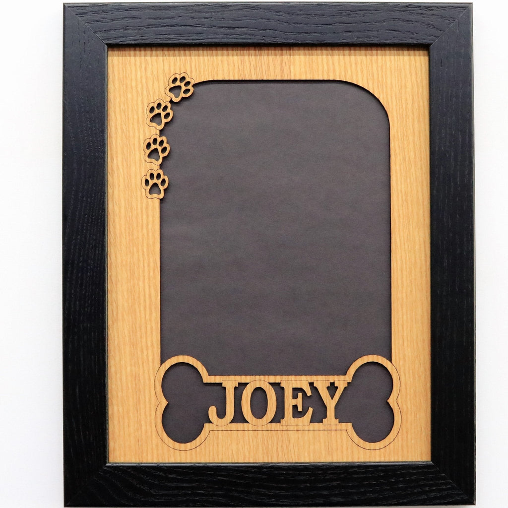 Dog Bone & Paw Prints Picture Frame