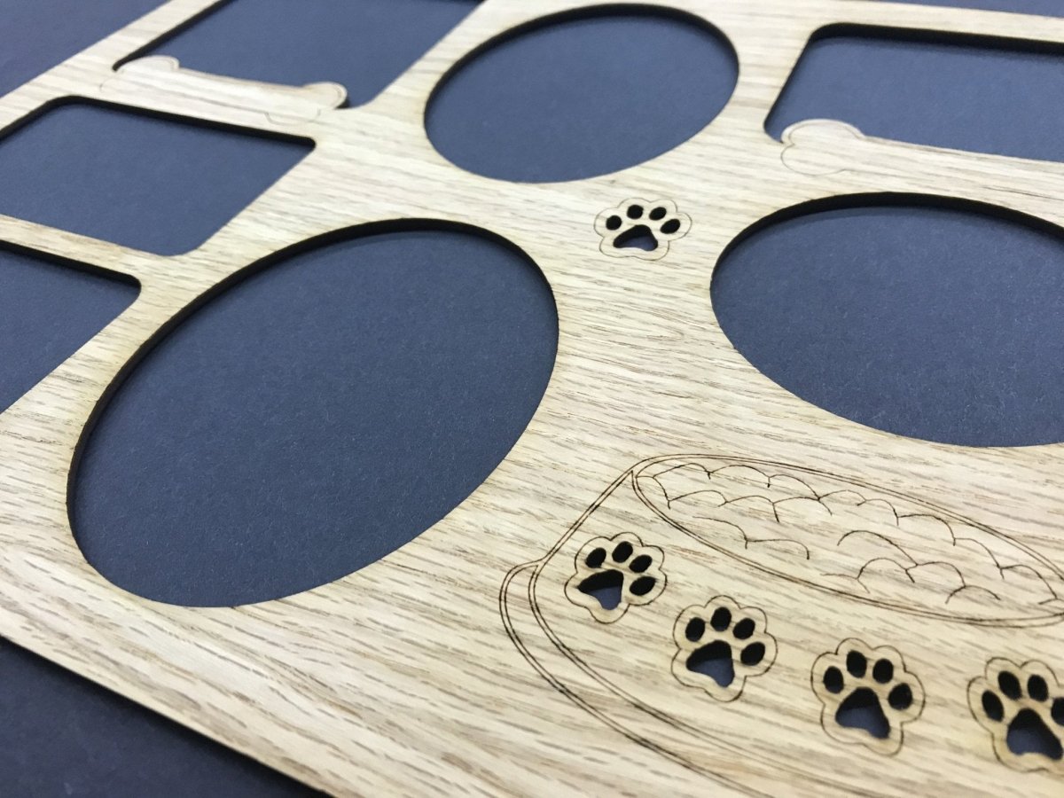 Dog Bowl & Bones Picture Frame  11"x14"