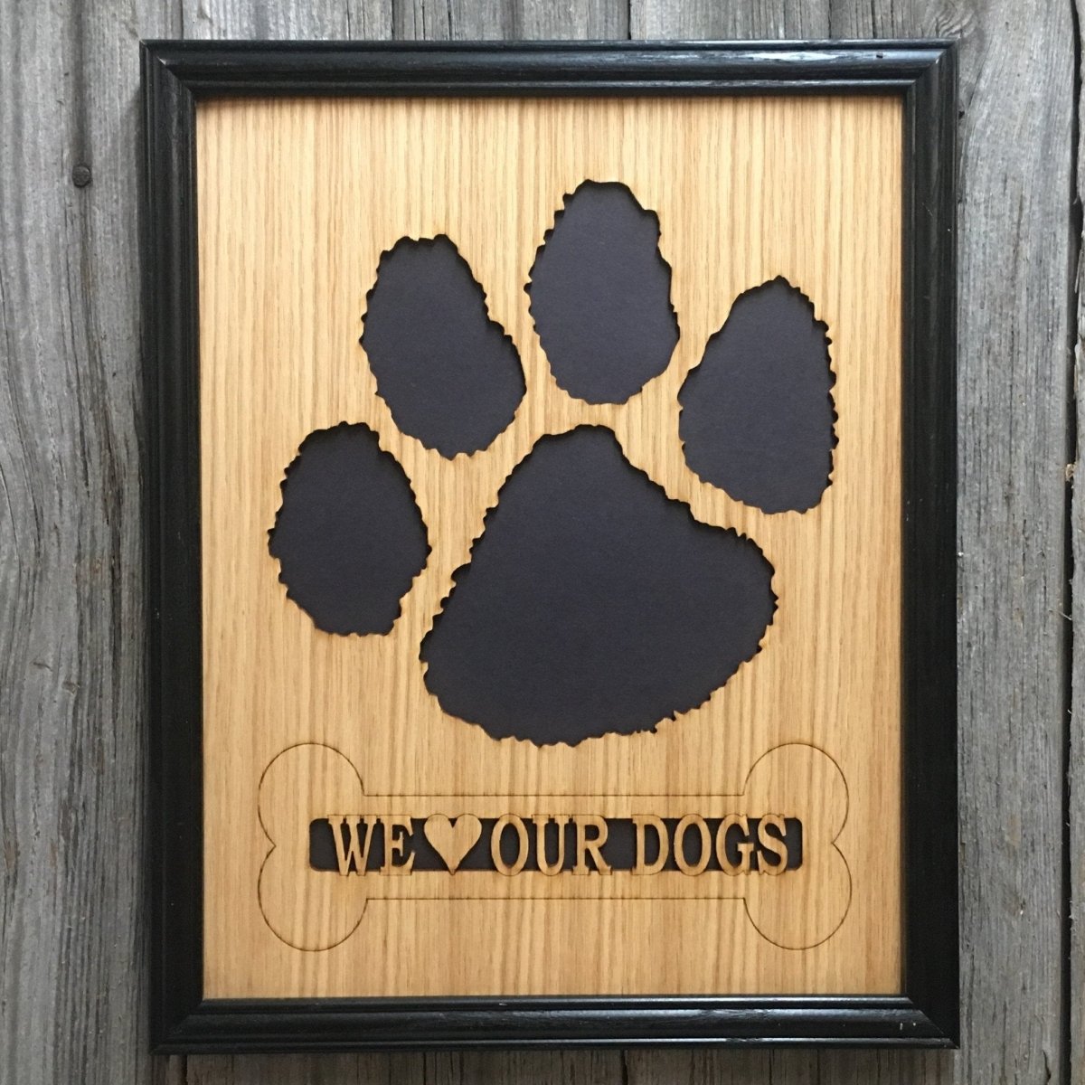 Dog Paw Print Picture Frame
