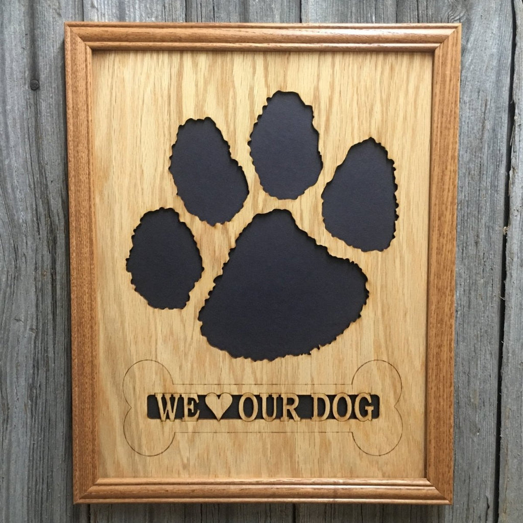 Dog Paw Print Picture Frame