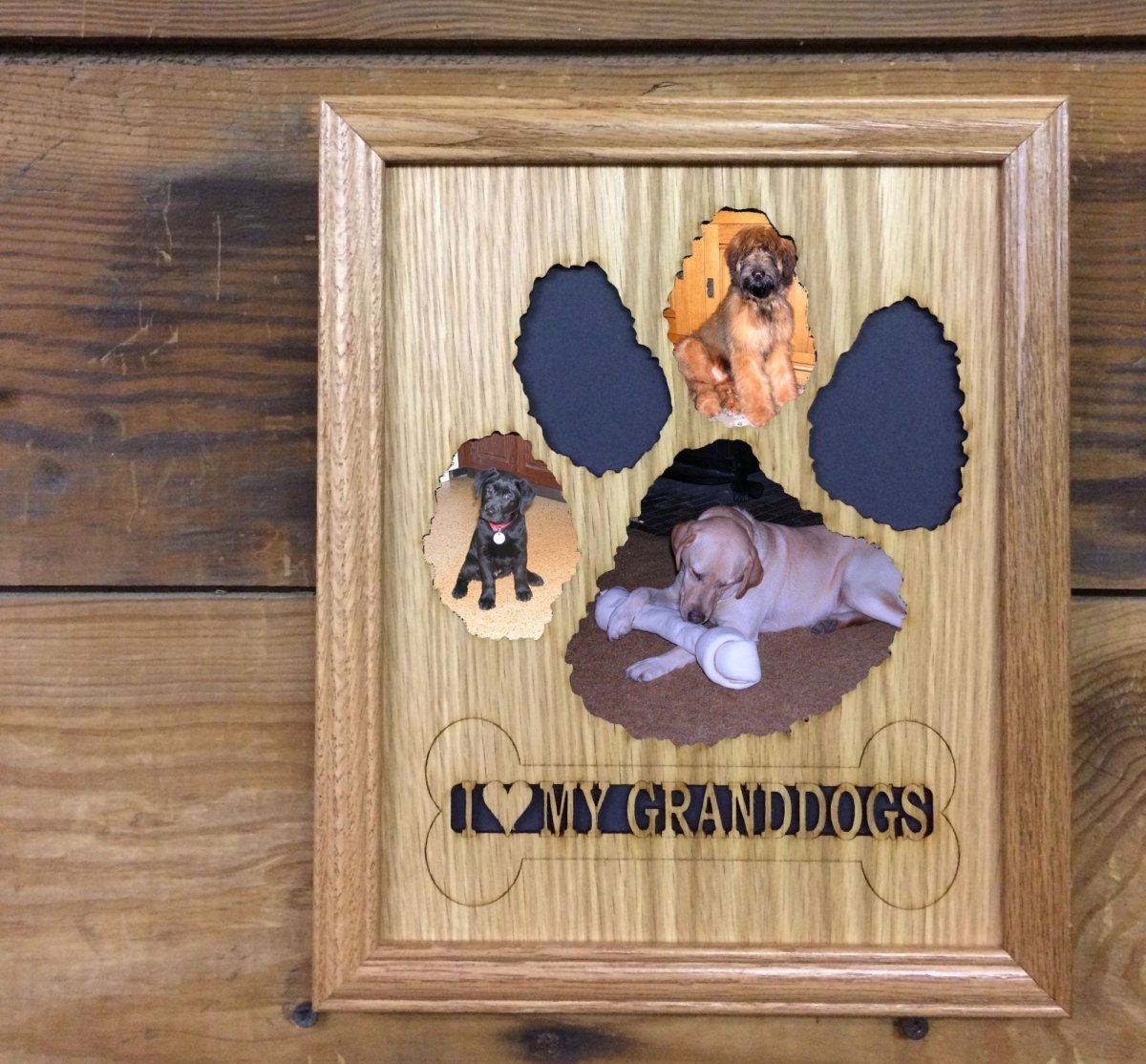 Dog Paw Print Picture Frame