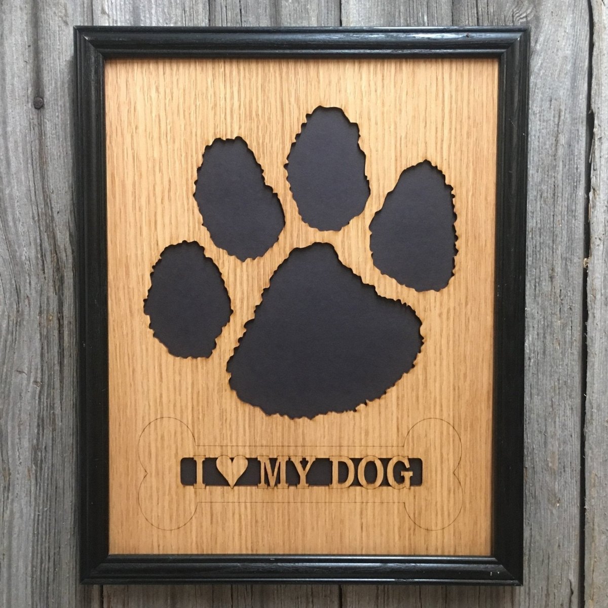 Dog Paw Print Picture Frame