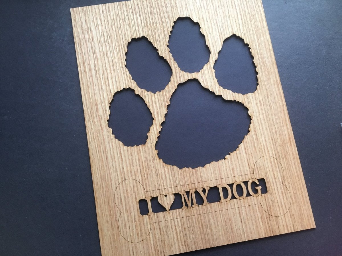 Dog Paw Print Picture Frame