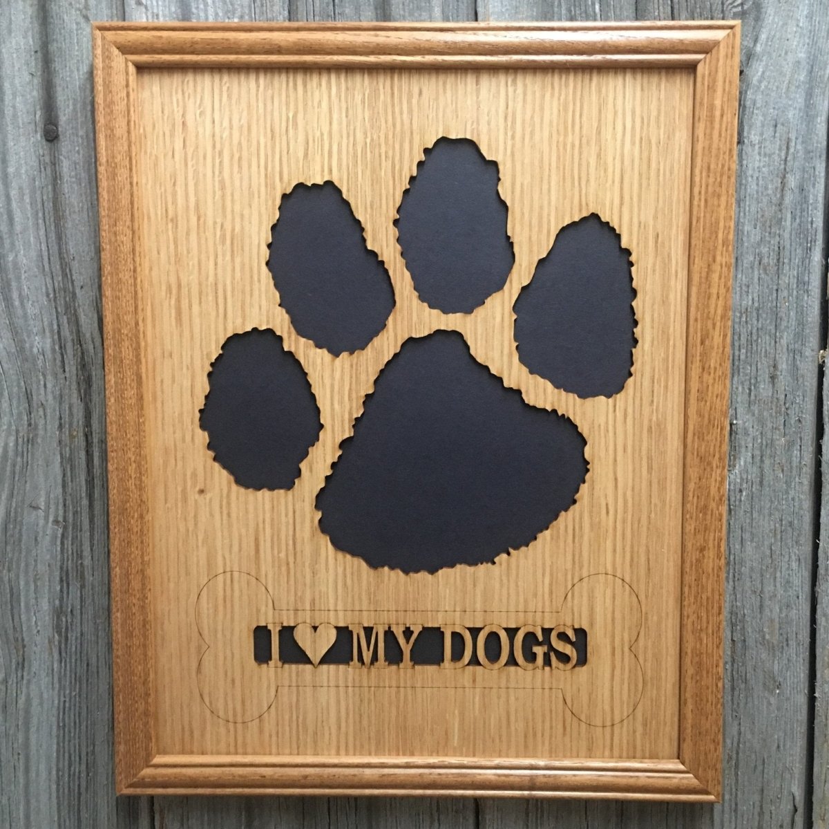 Dog Paw Print Picture Frame