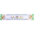 Fabric Easter Table Runner Featuring Playful Bunnies and Pastel Eggs 73 Inches Long