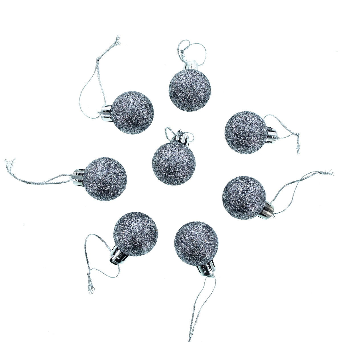 Set of 44 Multicolored Plastic Mini Ball Christmas Ornaments