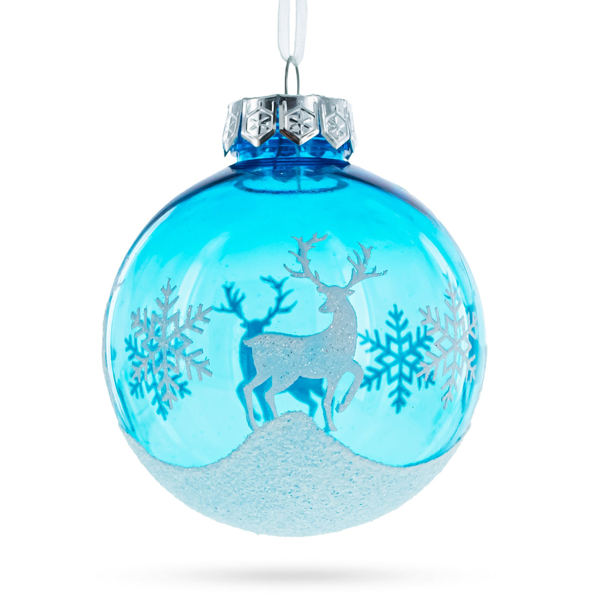 Set of 12 Plastic Ball Christmas Ornaments