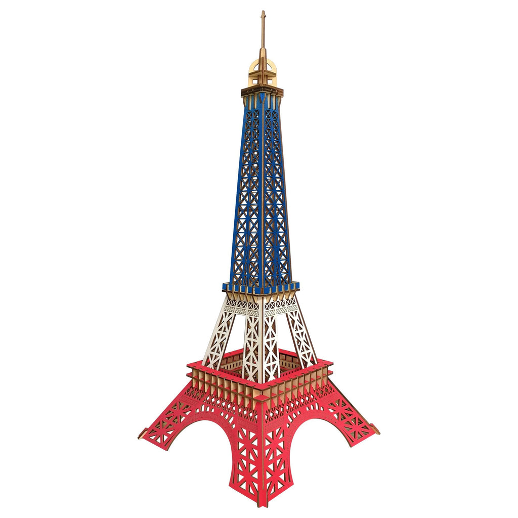 Paris Eiffel Tower Wooden Model Kit 94 Piece Laser Cut Decor