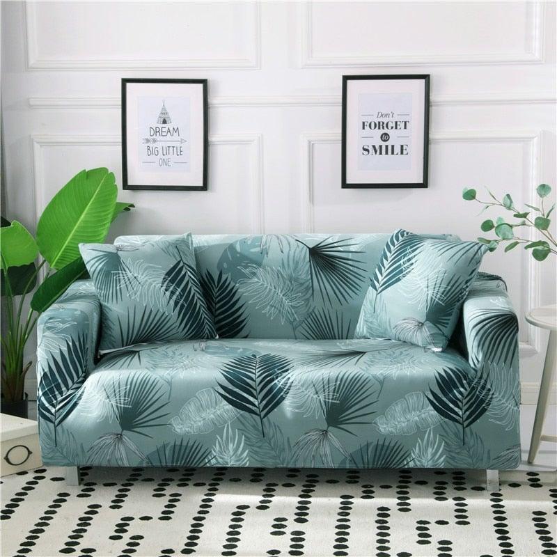 Elastic Sofa Covers for Living Room Stretch Slipcovers Sectional Couch Cover L Shape Corner Armchair Cover 1/2/3/4 Seater Slipcovers Elastic Stylish Printed Sectional Sofa Furniture Protector For Living Room
