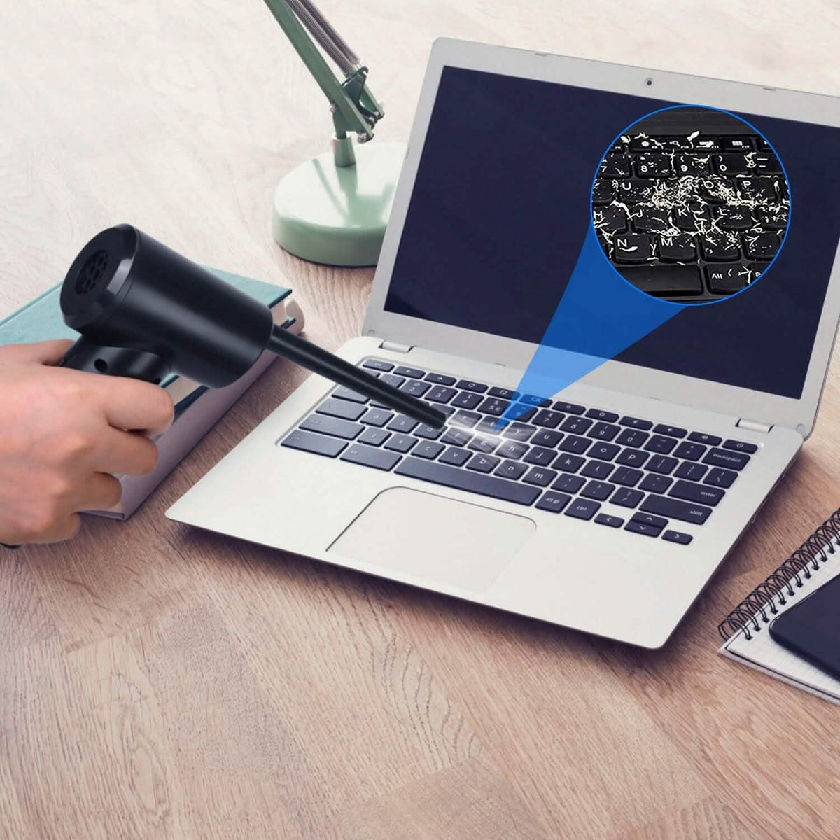 Electric Cordless Air Duster Blower for Computer Keyboard