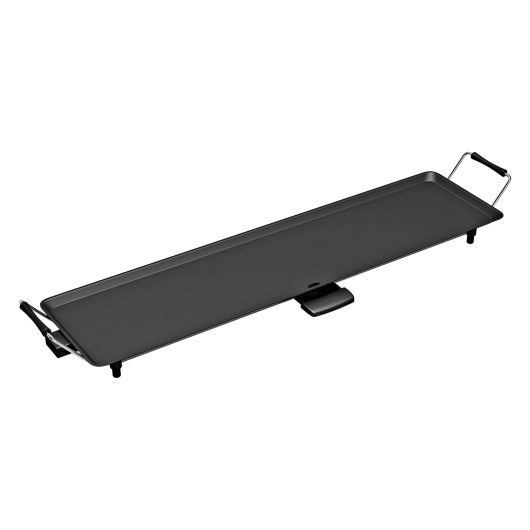 35 Inch Electric Griddle Teppanyaki Grill with Adjustable Temperature