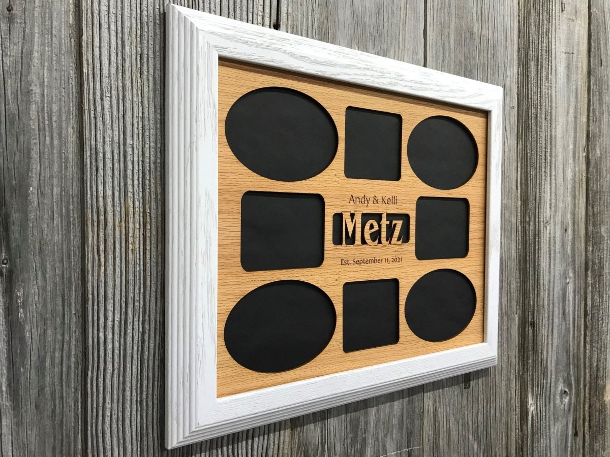 Family Name Picture Frame - 11x14 Frame Holds 8 Photos