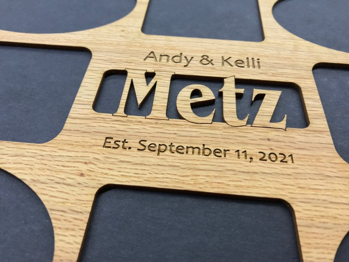 Family Name Picture Frame - 11x14 Frame Holds 8 Photos