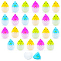 Set of 24 Assorted Colorful Chick Plastic Easter Eggs