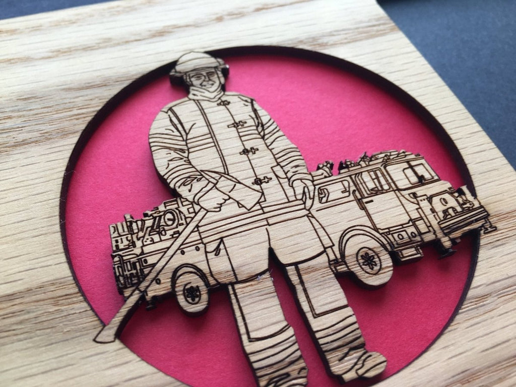 Firefighter EMT First Responder Picture Frame