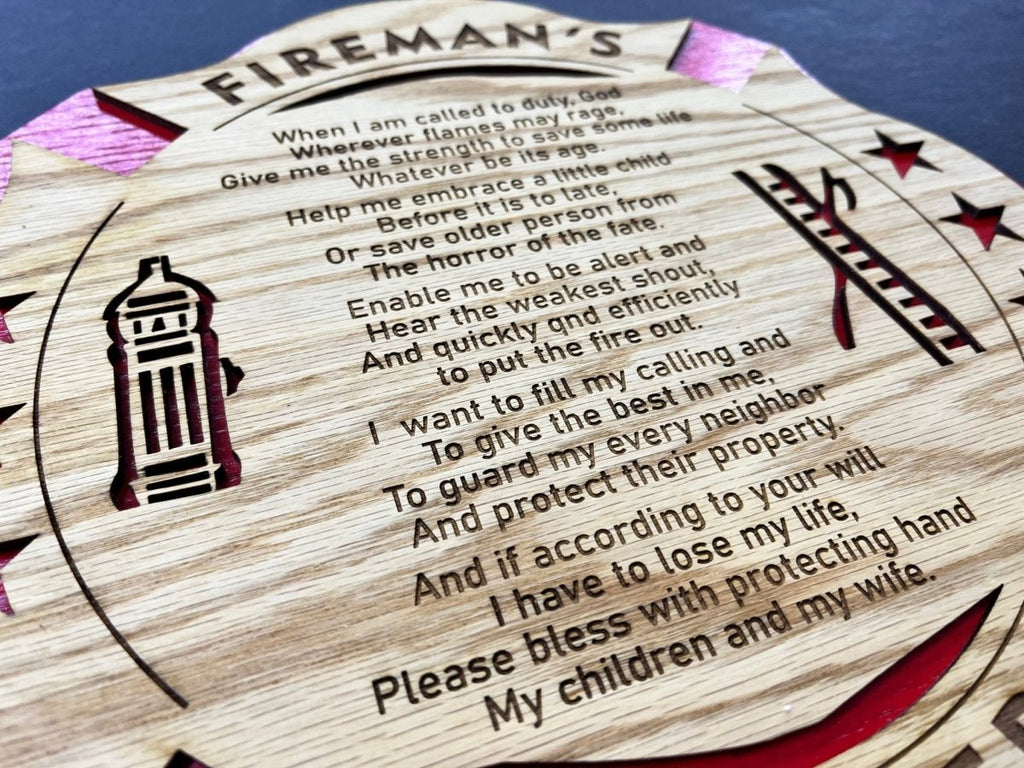 Fireman's Prayer Sign