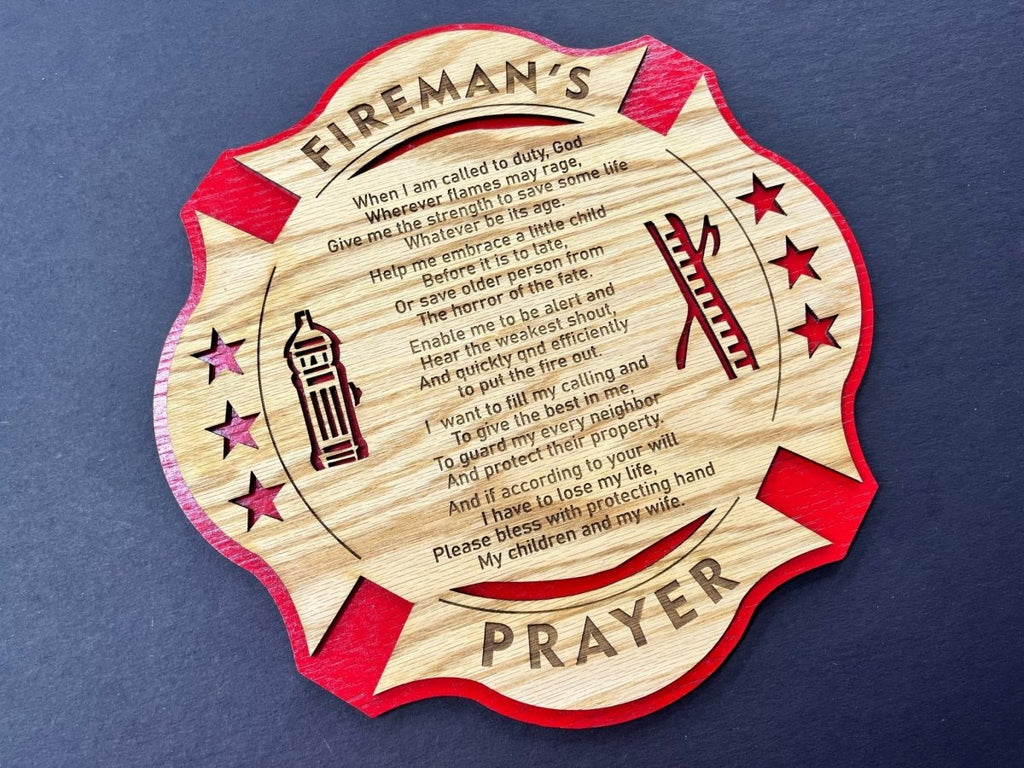 Fireman's Prayer Sign
