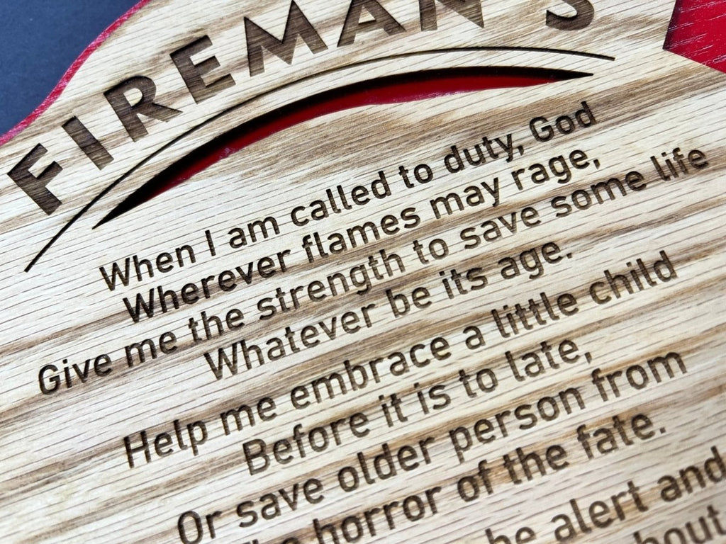 Fireman's Prayer Sign